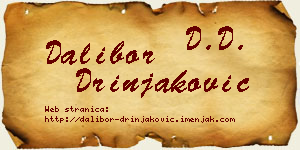 Dalibor Drinjaković vizit kartica